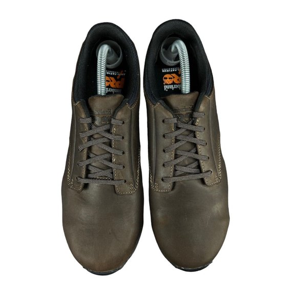Timberland Pro Drivetrain Oxford Composite Toe Brown Work Shoes Men's Sz 8.5-14W - Picture 7 of 9